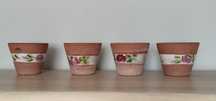 Doniczki ,osłonki ceramiczne Toscana Keramik - cztery sztuki