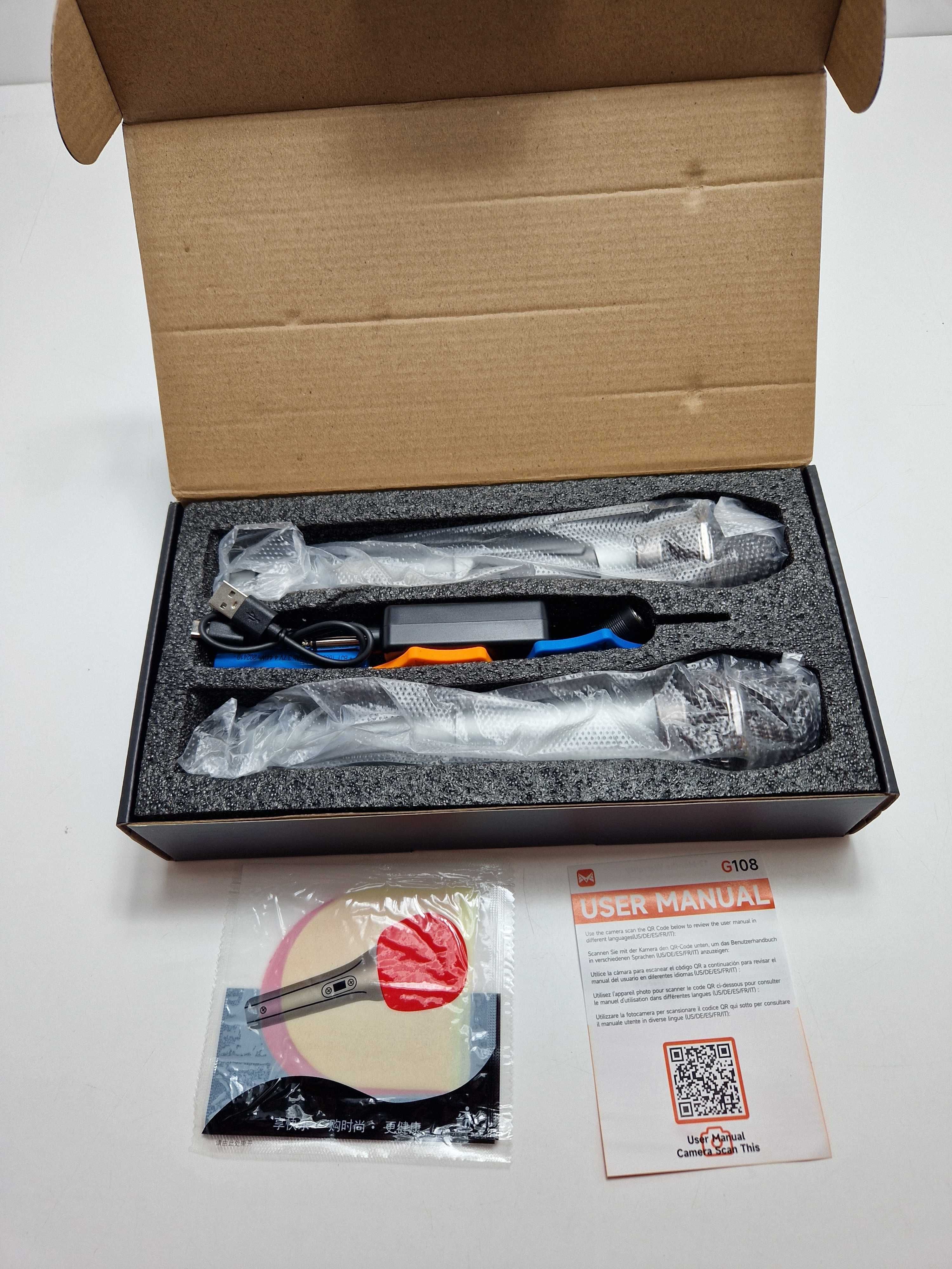 Dwa mikrofony bezprzewodowe Receiver G108 z odbiornikiem