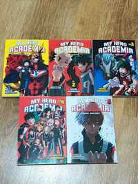 Manga tomy 1 - 5 Boku no Hero Academia/My Hero Academia