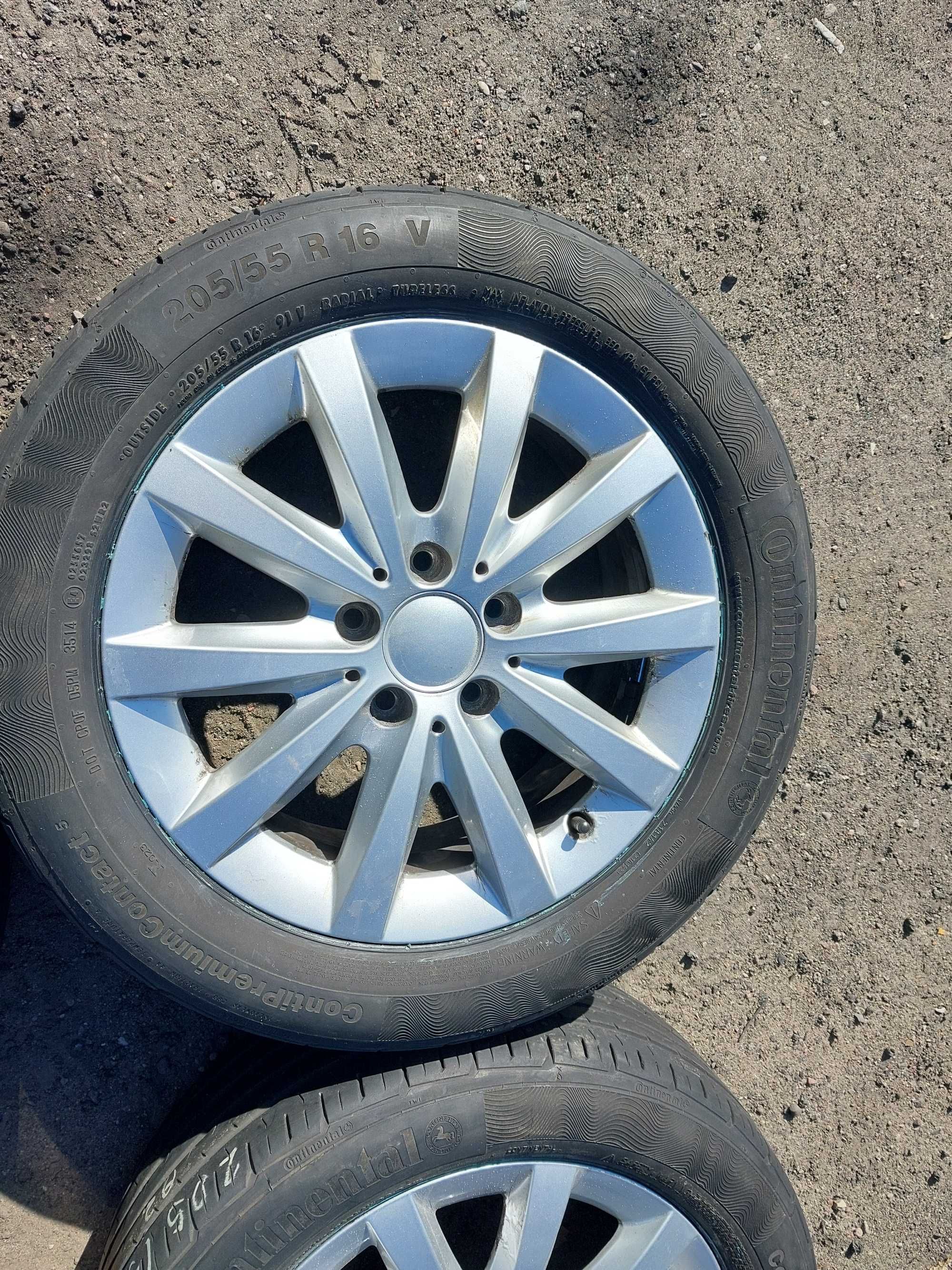 Alufelgi 16 5x112 Audi Volkswagen Mercedes Seat Skoda Opony koła