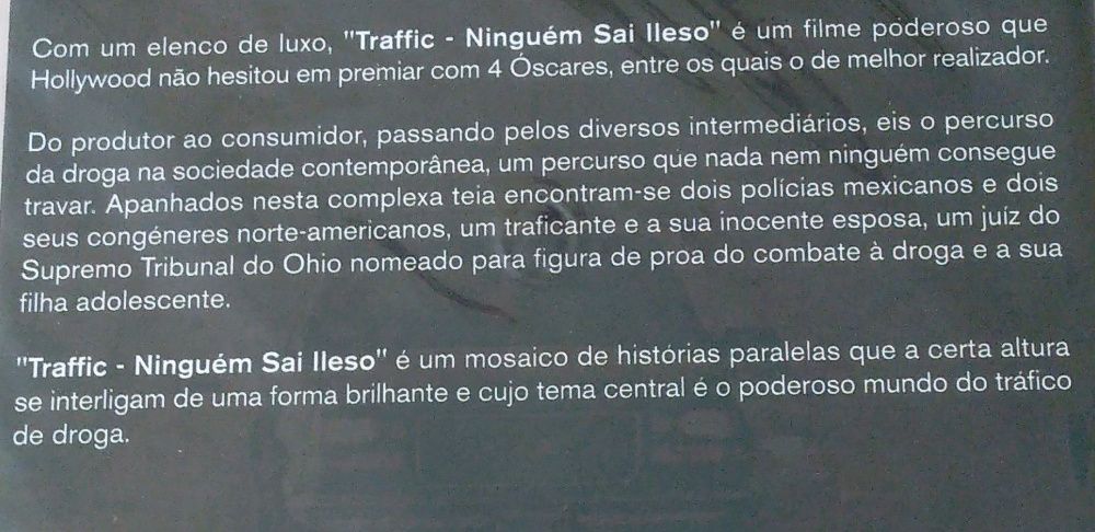 2 DVDs - Traffic & Insomnia (Novos)