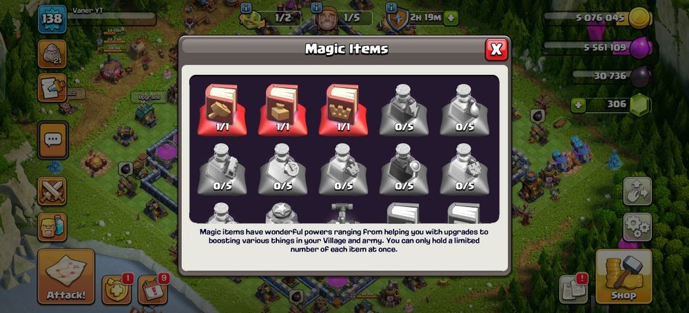 Акаунт клеш оф кленс,2017 року.16 тх.