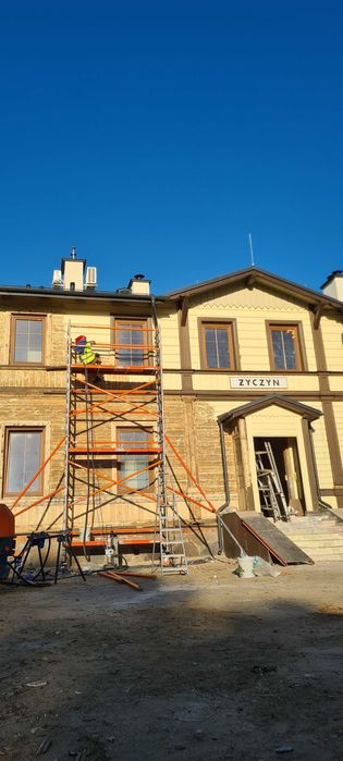 Renowacja Piaskowanie Sodowanie Malowanie elewacji drewno cegła itd