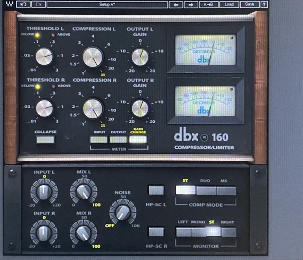 Waves dbx 160 kompresor limiter wtyczka daw vst