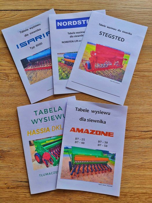 PL Tabela wysiewu Hassia DAS DBS DCS DES Instrukcja obsługi siewnika