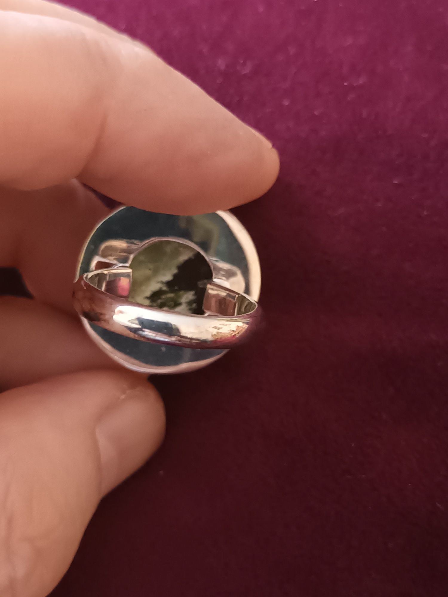 Pierścionek że srebra pr. 925 z Chalcedonowym Opalem