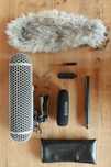 Rode NTG4+ e Rode Blimp Mark II (microfone shotgun)