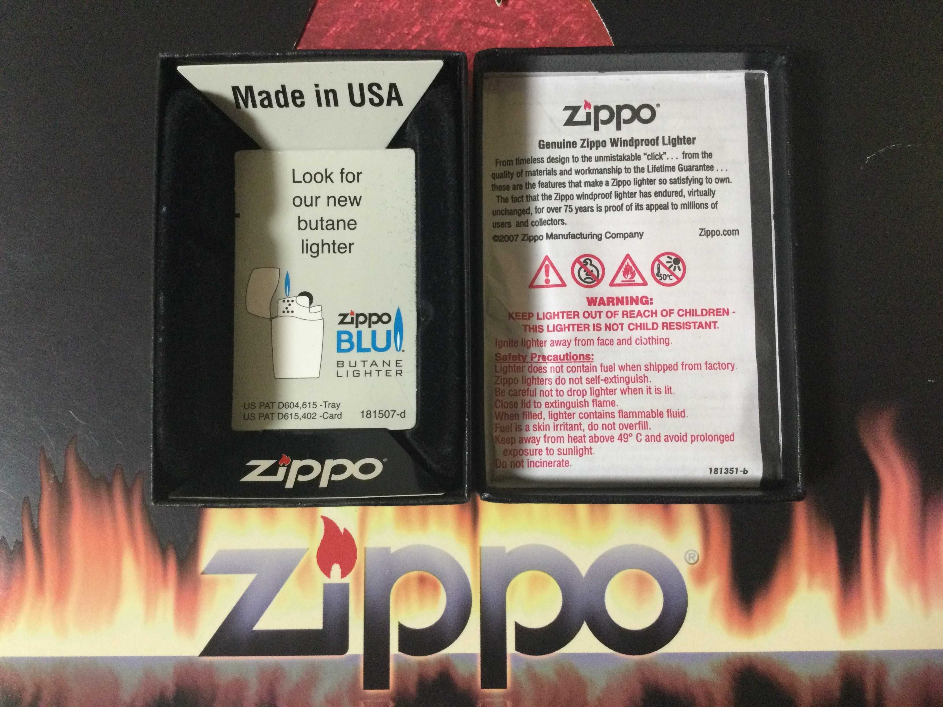 Новая оригинальная бензиновая зажигалка американской фирмы Zippo.