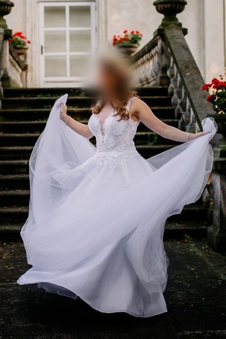 Suknia ślubna 38 biała