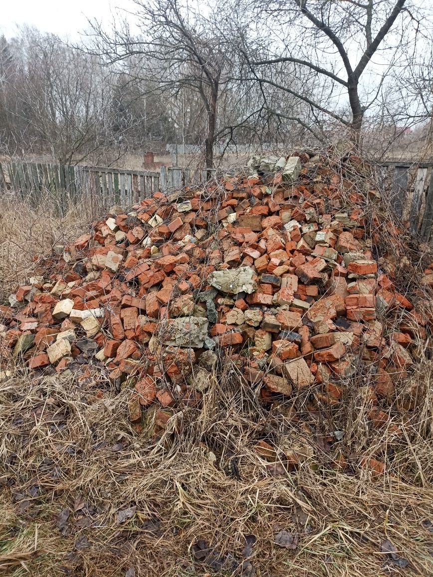 Кирпич б/у красный белый