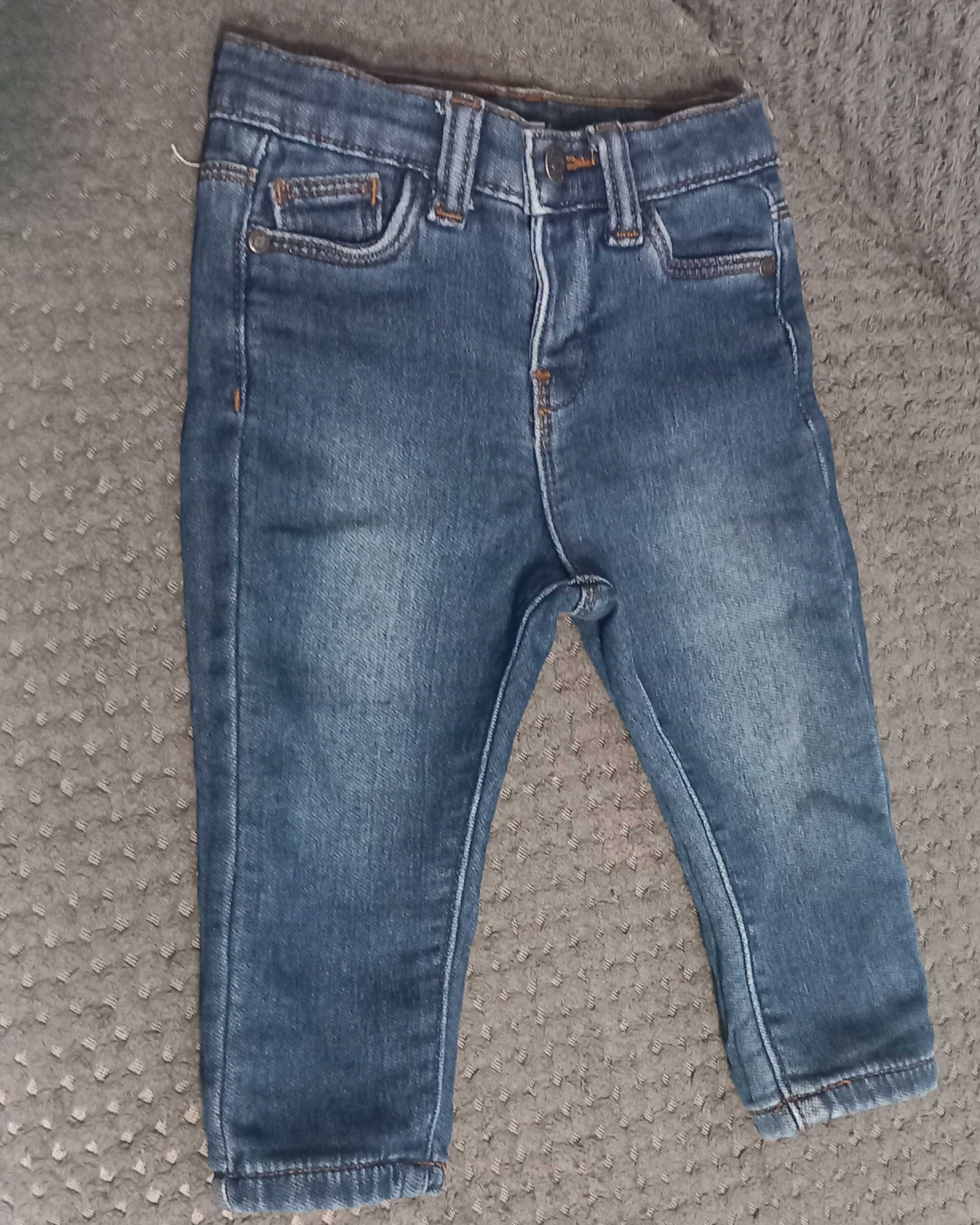 Jeansy spodnie roz 80 chłopięce