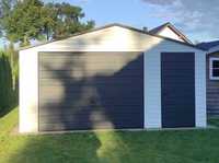 Garaż jednostanowiskowy blaszany 5x5 różne kolory blaszak wiata GRAFIT