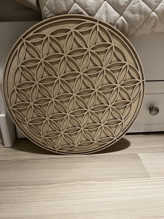 Ozdoba drewniana dekoracja Kwiat Zycia