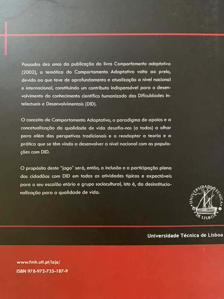 Vendo livro Comportamento adaptativo: dez anos depois