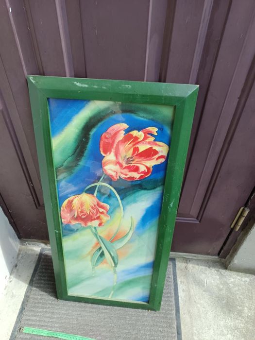 Obraz 78x38 dwa tulipany