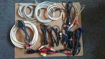 Mix przewody kable USB zasilające RCA EURO VGA RJ-45