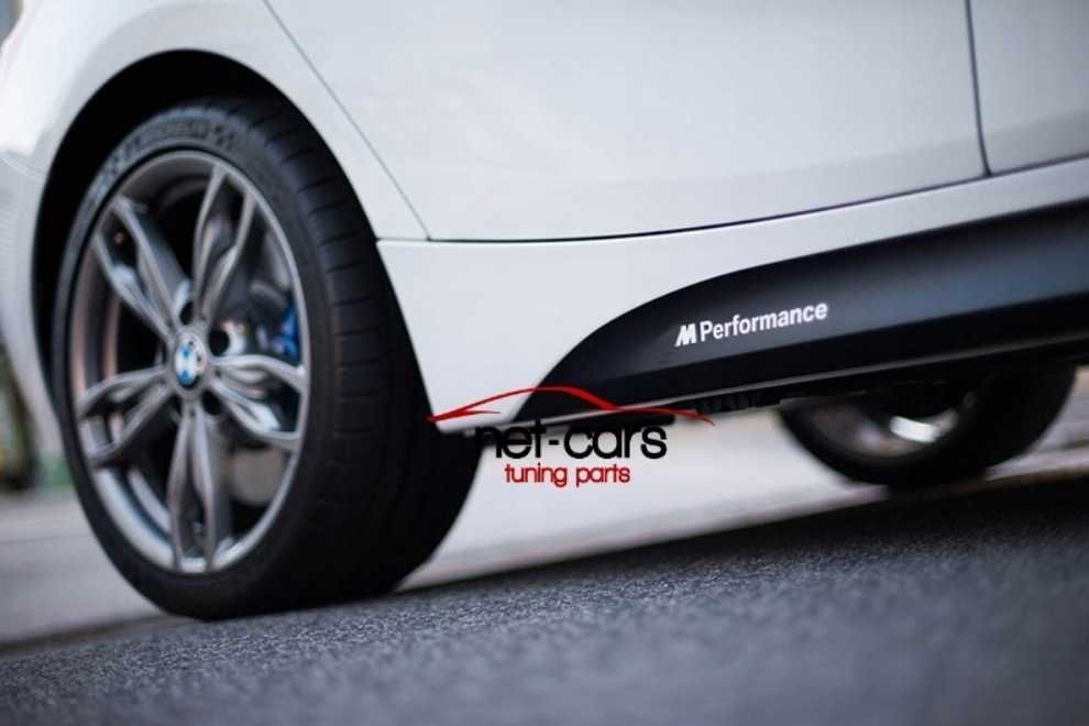 Naklejki na listwy progowe Mperformance BMW F10 M M5 czarne białe