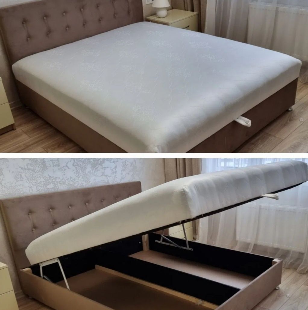 Мягкая кровать 160 с матрасом! Кровать с подъемным механизмом в Одессе