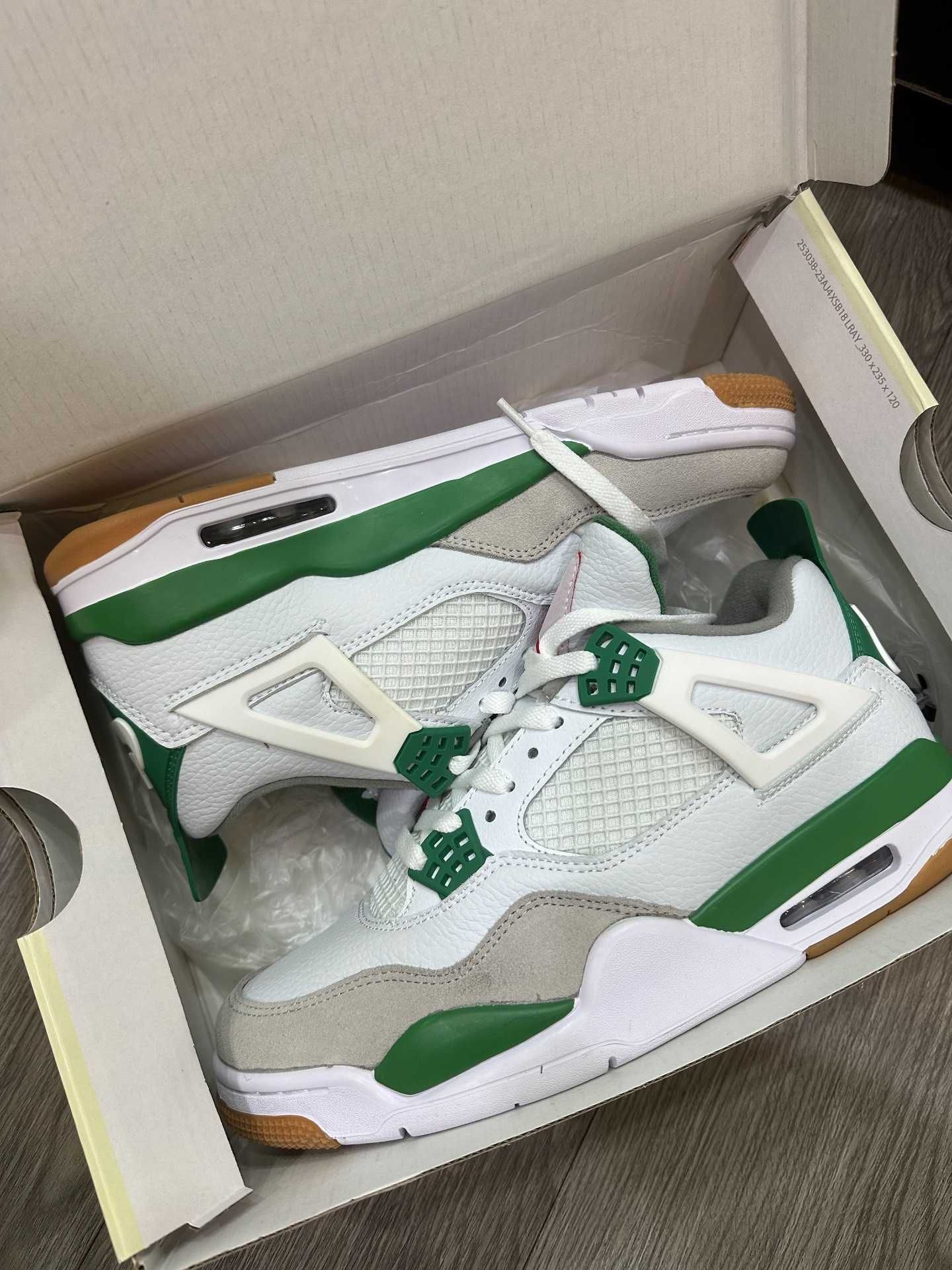 nowy Jordan4Retro Pine Green Trampki Cactus Jack Moda R.44