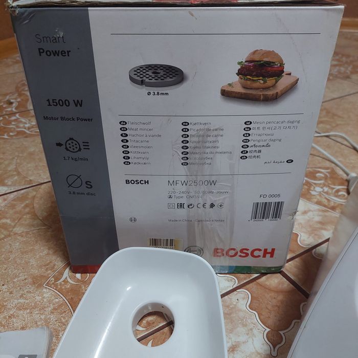 М'ясорубка BOSCH MFW2500W мясорубка бош подрібнювач