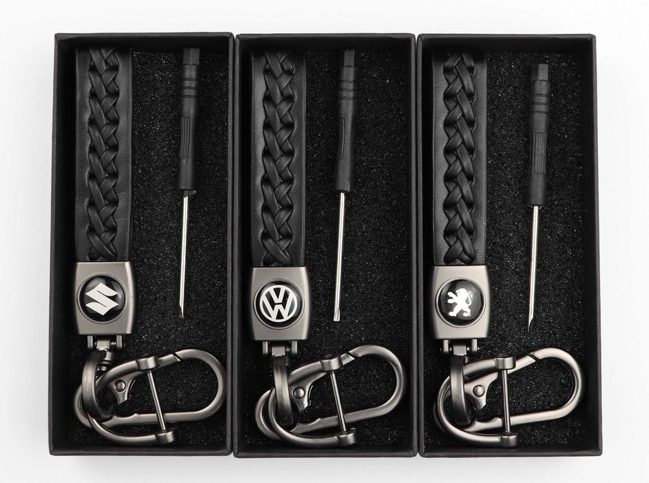 Шкіряний (кожаный) брелок BMW, Mercedes, Volkswagen, Audi, Kia, Nissan