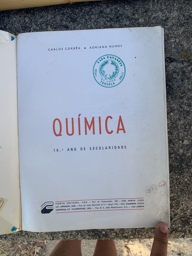 Livro “Química” 10° ano