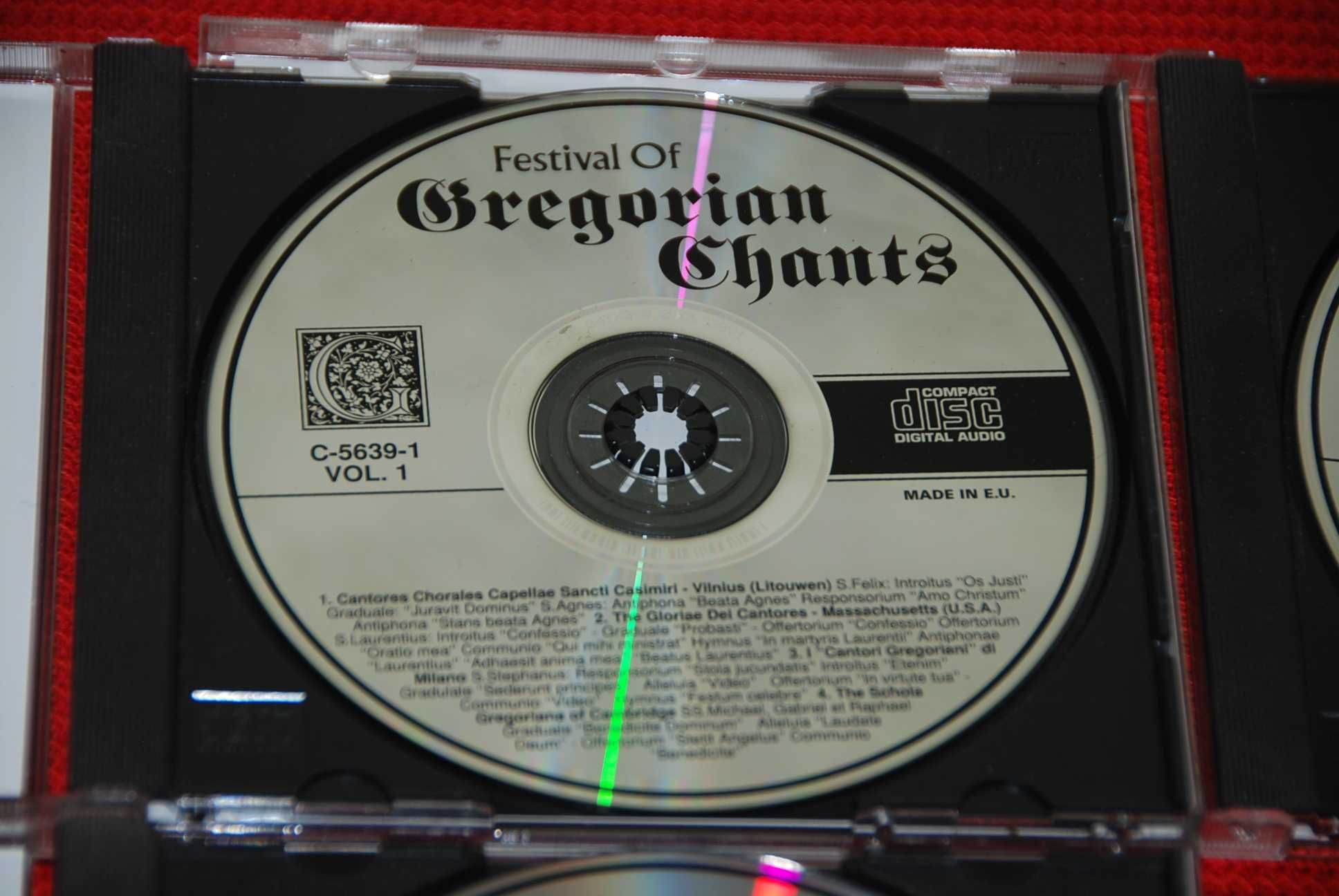 4 CD Gregorian Chants chór gregoriański Gregorianische Gesänge