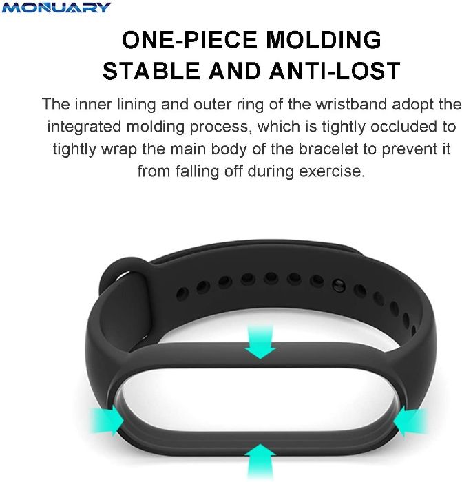 Pulseiras de silicone para xiaomi mi band 6 e 5 Novas