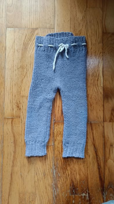 Getry wełniane z alpaki ręcznie robione na drutach rozmiar 86 92