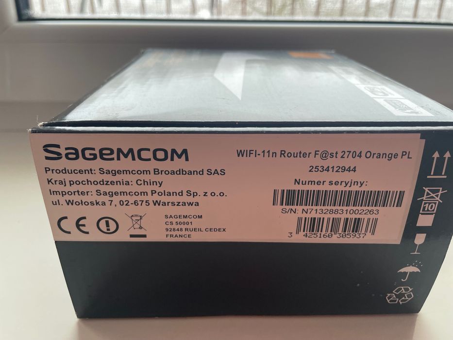 Sagemcom Fast 2704 modem Wi-Fi