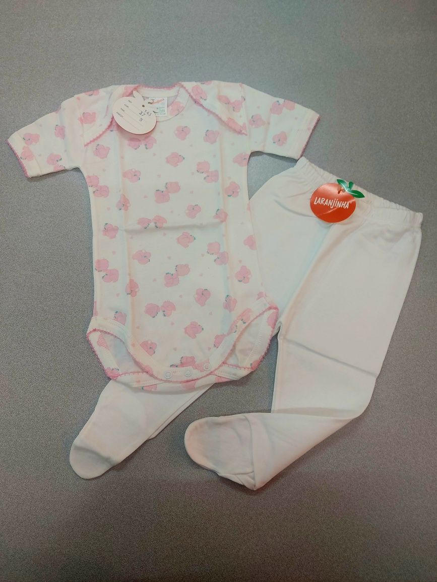 Conjunto bebé menina | Laranjinha | NOVOS