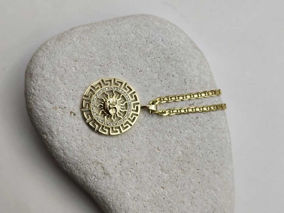 Złota Zawieszka Wzór Grecki Pr.585 Nowa Zapraszamy