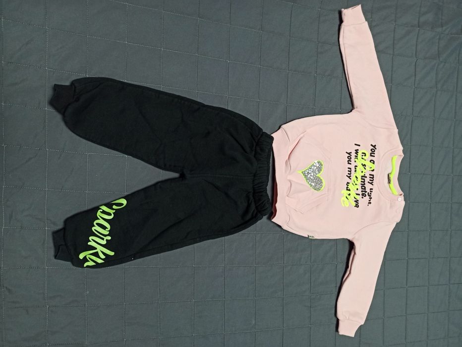 Костюм на дівчинку на флісі 80 см