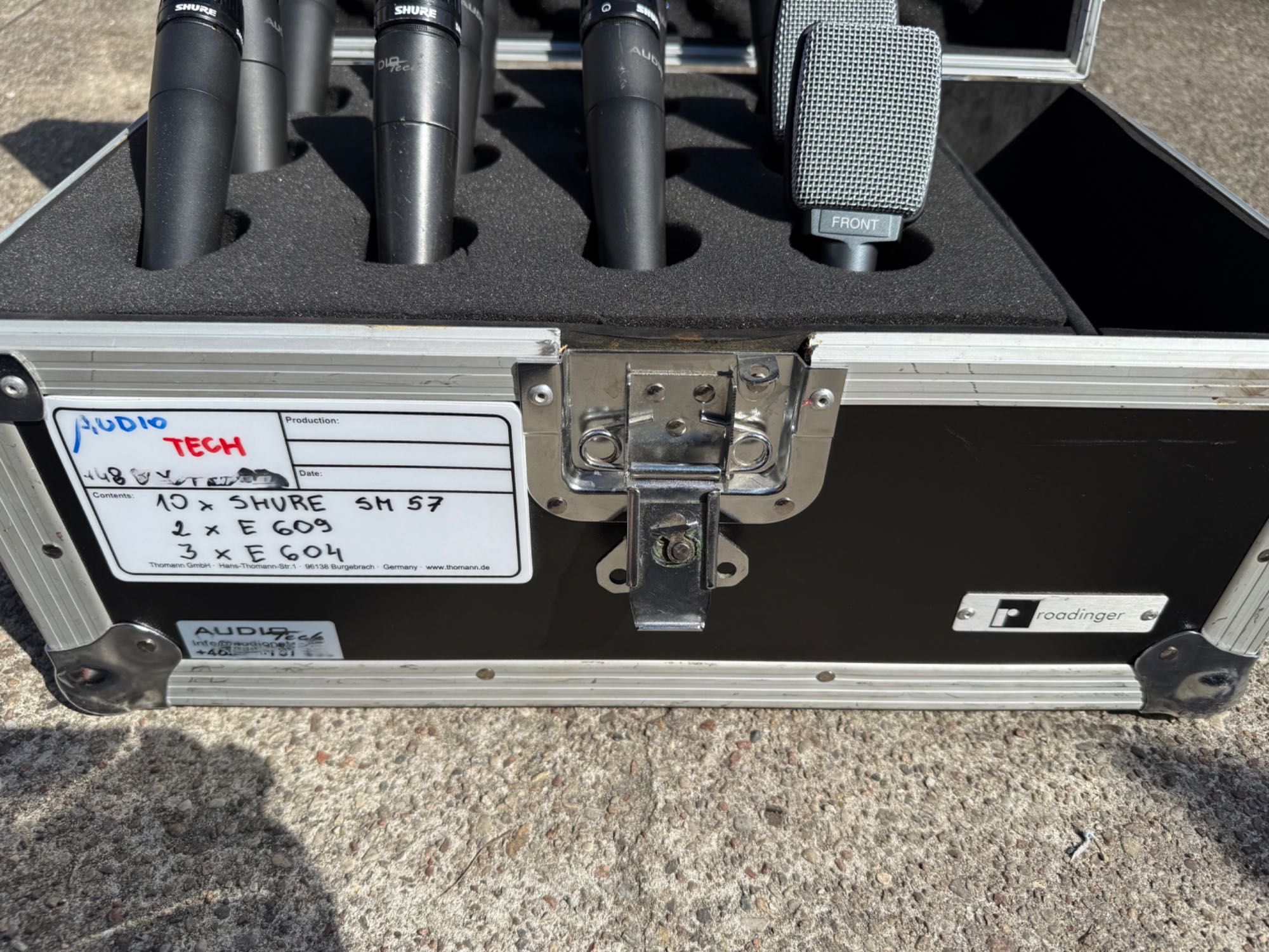 Shure SM 58 -2 szt + 6 szt SM 57 2 x Beta 57  w case