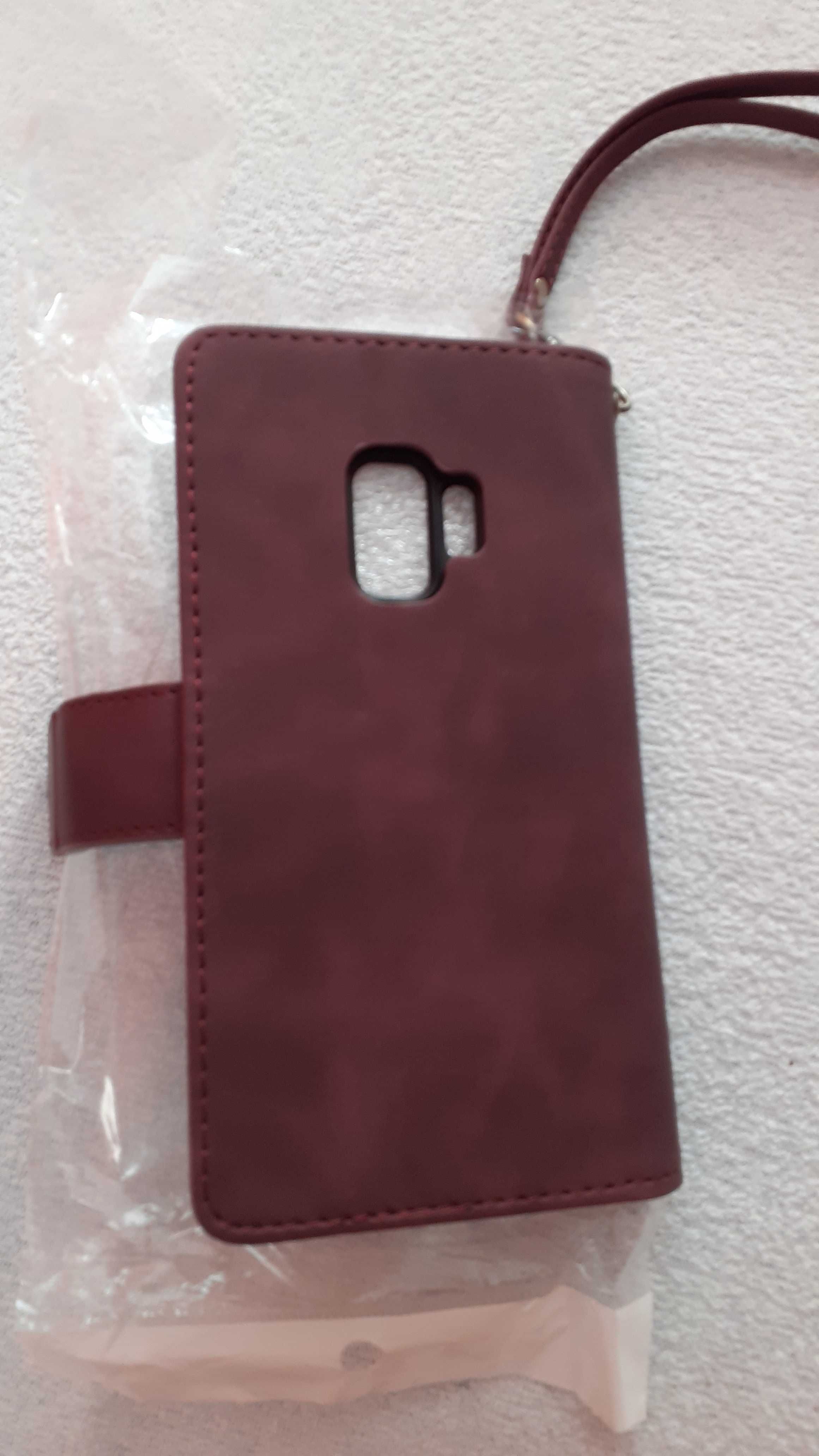 Etui Samsung S9 czerwone wino