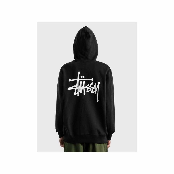 Худі STUSSY Basic Zip Hoodie Black