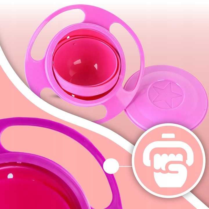 Miseczka Miska Niewysypka Dla Dzieci Niekapek Bowl 360 Stopni Obrotowa