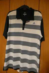 koszulka polo ADIDAS golf merch stripe XL nowa