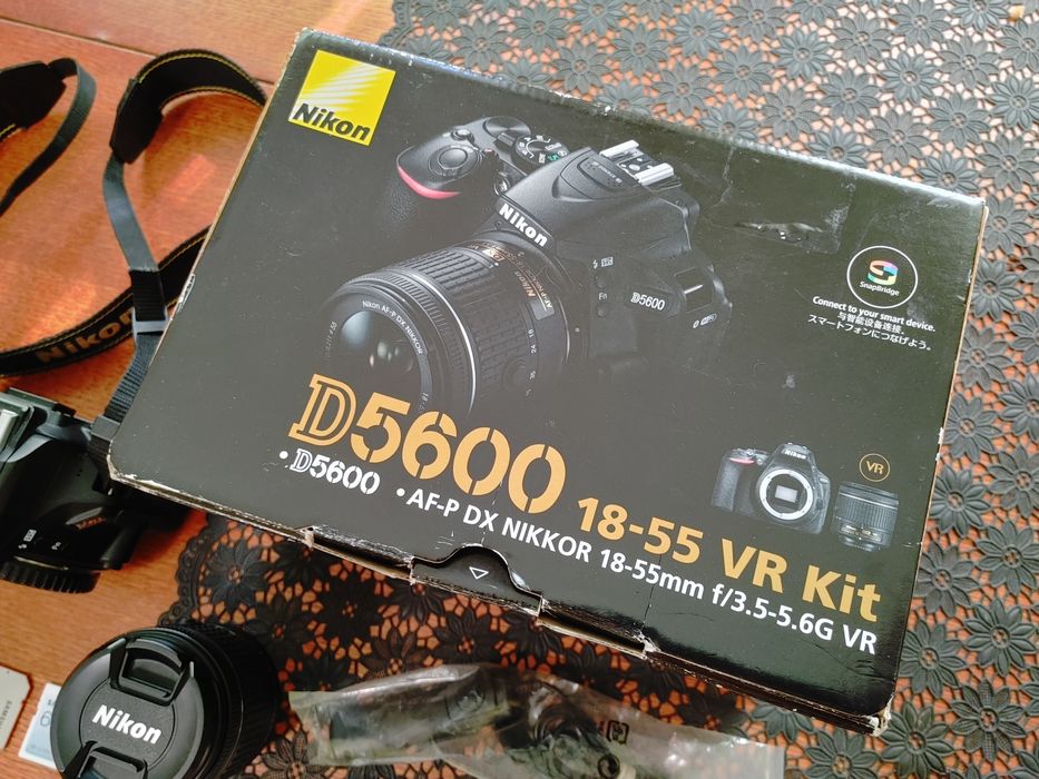 Aparat Lustrzanka Cyfrowa NIKON D5600 WIFI BLUETOOTH stan. Bdb.