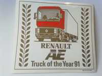 Renault AE - Camião do Ano em 1991 (Autocolante Raro e Impecável)