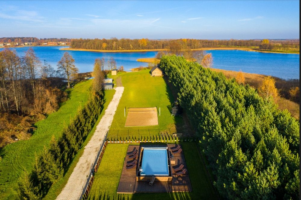 Forest House - dom nad jeziorem - sauna, jacuzzi, plaża, pomost, łódka