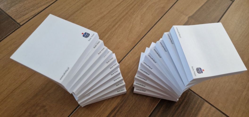 Notesy z klejem 7.5x7.5 logo PKO BP nowe 20 szt