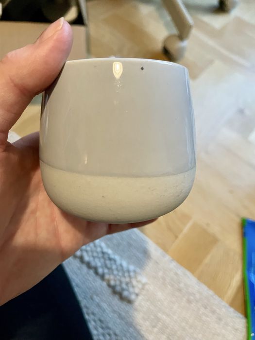 Ikea mała mini doniczka szara