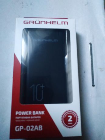 Grunhelm Power Bank GP-02AB 10000mAh.Новый.