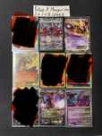 Cartas Pokémon várias raridades e coleções