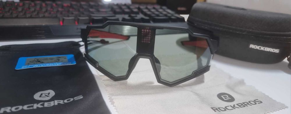 Фотохромні поляризовані з РК-дисплеєм велосипедні окуляри, ROCKBROS