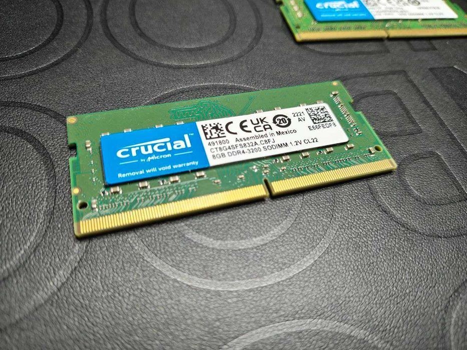 Модуль памятi DDR4 8GB/3200 Crucial CT8G4SFRA32A оперативка память ОЗУ