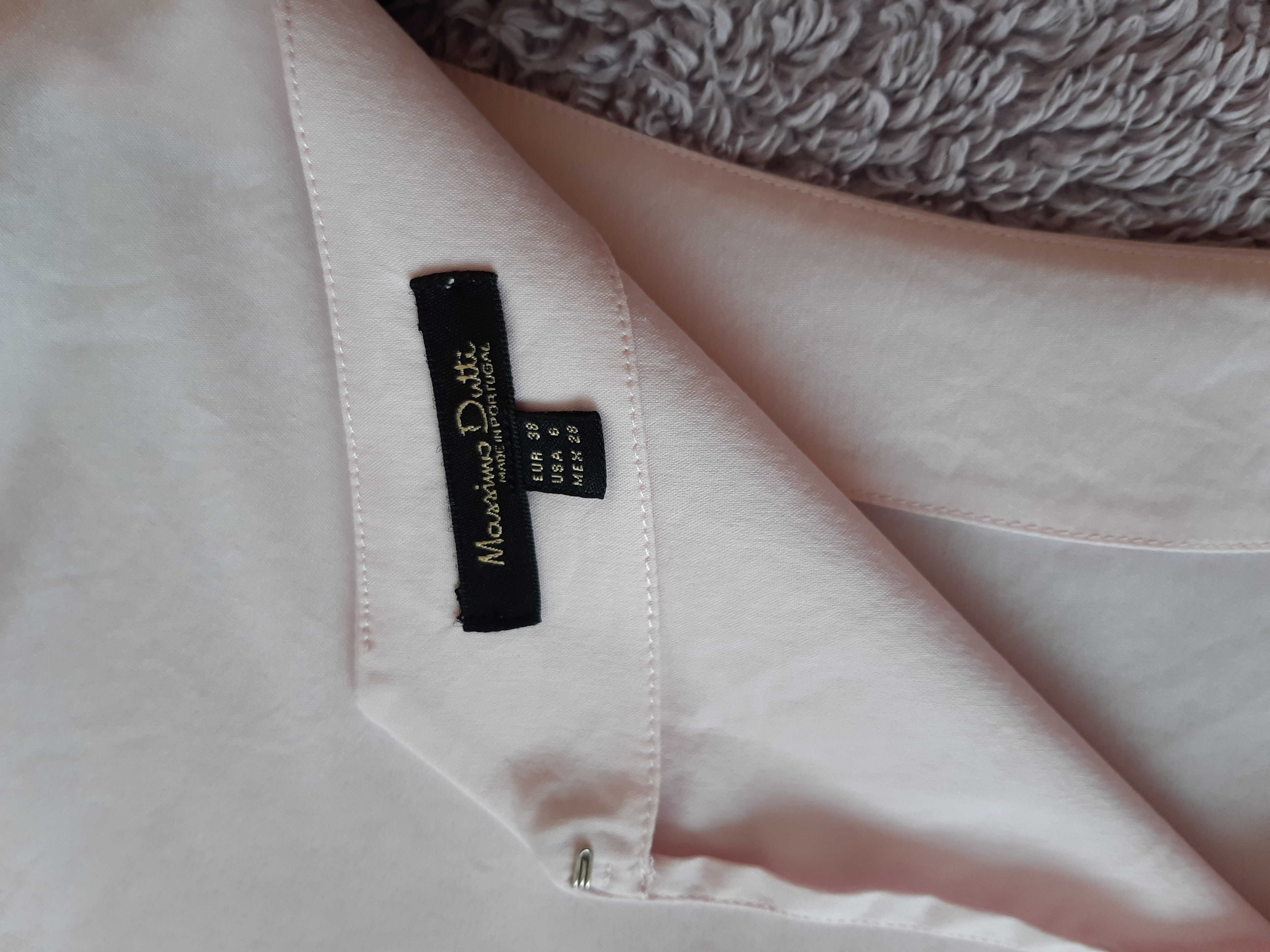 Różowa bluzka koszulowa Massimo Dutti