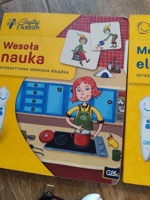 Czytaj z albikiem pióro+ 2 książki albik wesoła nauka mój pierwszy ele