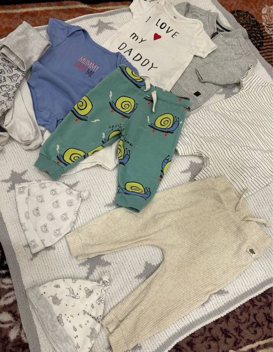 Комплект пакет одягу джемпер штани боді носки 3-6 місяців